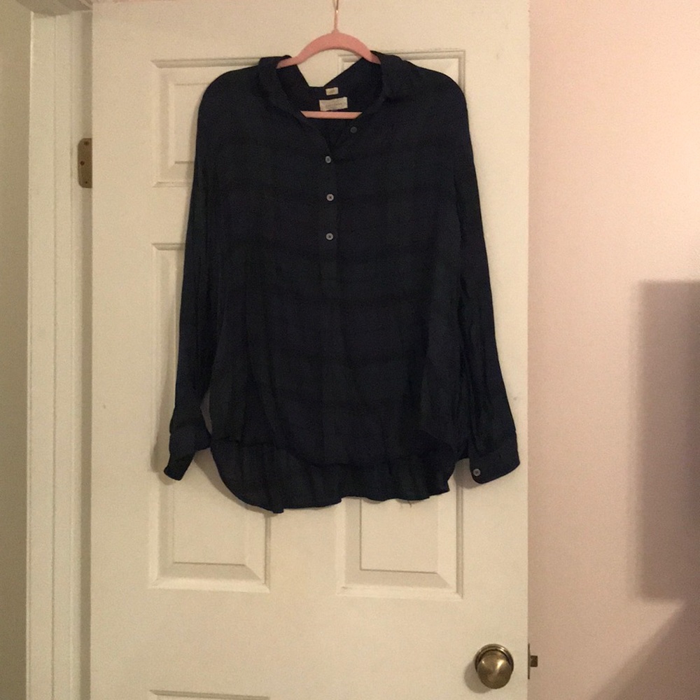 Loft popover blouse
